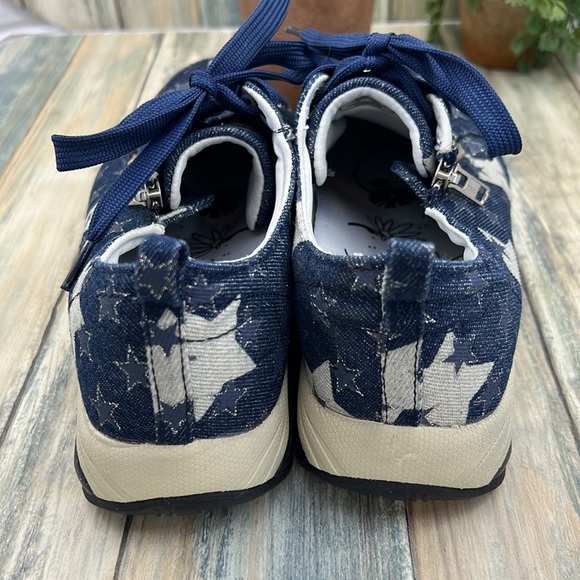 ⭐️Therafit Sienna Prints Women's Side Zip Sport Casual Shoe sneaker size 9 stars - Picture 4 of 10